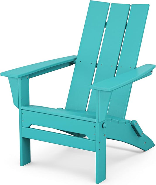 POLYWOOD Modern Folding Adirondack Chair
