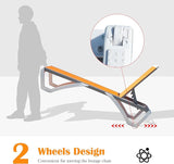 Domi Outdoor Lounge Chair, Aluminum Patio Chaise Lounge with 5 Position Adjustable Backrest and Wheels - Photo 7