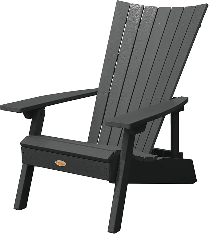 highwood Manhattan Beach Adirondack Chair, Black