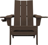 SERWALL Modern Adirondack Chairs Set of 8, Folding Adirondack Chair with Cup Holders - Photo 9