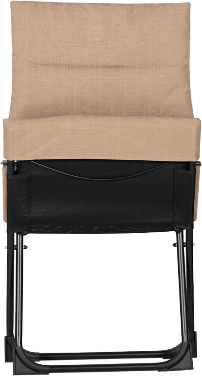 Abba Patio Heavy-Duty Outdoor Chaise Lounge Chair, Reclining Folding Camping Chair with Removable Footrest, All-Weather Portable Patio Furniture for Poolside, Beach, Lawn, Indoor Outdoor Use, Brown