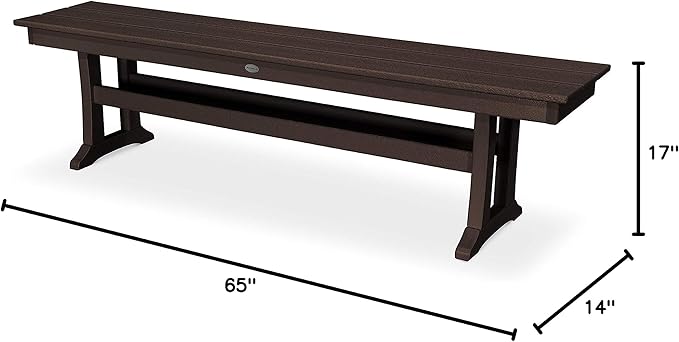 POLYWOOD® Bench, Mahogany