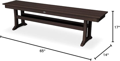 POLYWOOD® Bench, Mahogany