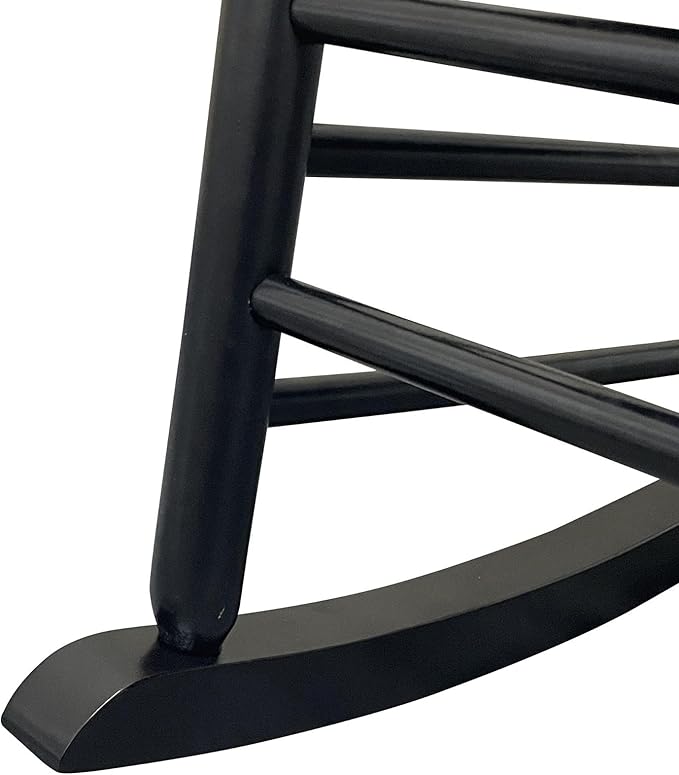 Rocking Solid Wood Chair, Front Porch Rocker for Adult, Load Bearing 280 lbs
