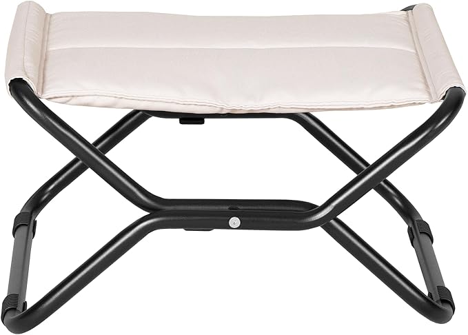 Abba Patio Outdoor Chaise Lounge Chair, Reclining Folding Patio Camping Chair with Separate Footrest - Photo 5