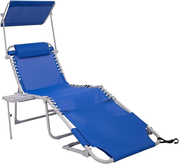#WEJOY Tanning Chair with Face Hole & Canopy & Side Table - Photo 1