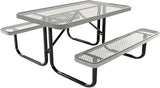 COATEDOUTDOORFURNITURE Heavy-Duty Portable Outdoor Kids Table, Expanded Metal Kids Picnic Table - Photo 1