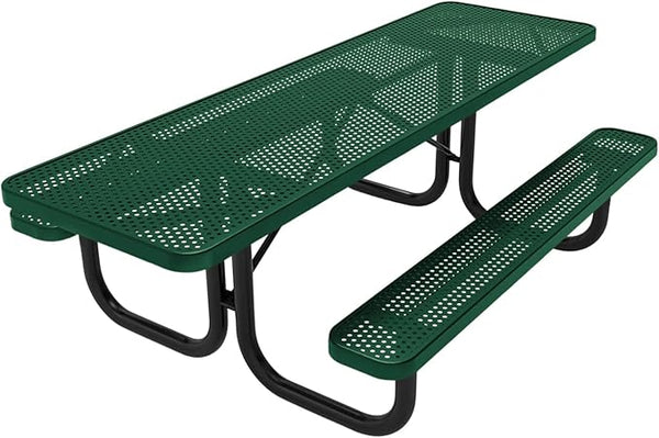 Coated Outdoor Furniture Heavy-Duty Portable ADA-Compliant Outdoor Picnic Table - Photo 1
