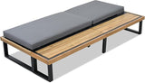 Outdoor Chaise Lounge Chair with 5-Position Adjustable Backrest, Reclining with Cushion - Photo 8