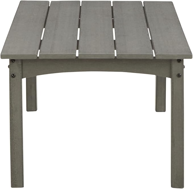 Signature Design by Ashley Visola Outdoor HDPE Patio Cocktail Table, Gray - Photo 8