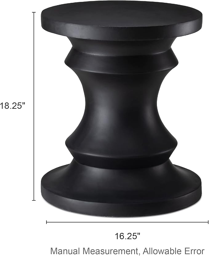 Giltzhome Antique Decorative Garden Stool, 18.25" H Heavy Duty Chess Pedestal Accent Table, Side Table - Photo 2