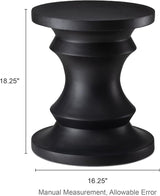 Giltzhome Antique Decorative Garden Stool, 18.25" H Heavy Duty Chess Pedestal Accent Table, Side Table - Photo 2