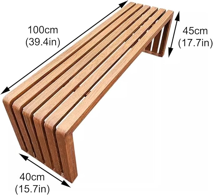 Metal Garden Bench, Outdoor Patio Bench Outdoor Benches Weatherproof, All-Weather Durability, Anti-Rust & Easy to Care(Beige,100cm)