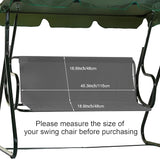 Outdoor Porch Patio Swing Seat Cover - Photo 2