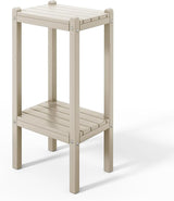 Costaelm Outdoor Side Table, 2-Tier Small Patio Coffee Tables for Outside, Outdoor End Tables for Patio - Photo 9