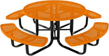 COATEDOUTDOORFURNITURE Heavy-Duty Portable Outdoor Kids Table with Umbrella Hole, Punched Steel Kids Picnic Table - Photo 1