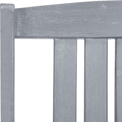 Outdoor Rocking Chairs,Camping Chairs Rocking,Outside Furniture,Balcony Furniture Set,Patio Chairs 2 pcs Gray Solid Acacia Wood