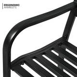 MoNiBloom Metal Bench Patio Benches for Outdoors - Photo 6