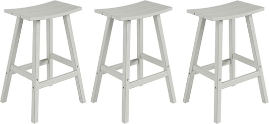 WestinTrends Malibu Malibu 29 Inch High Backless Seat Bar Stools (Set of 3), Sand