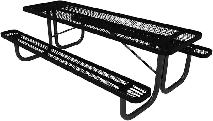 COATEDOUTDOORFURNITURE Heavy-Duty Portable Outdoor Picnic Table - Photo 1