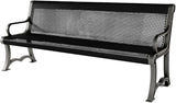 COATEDOUTDOORFURNITURE Coated Outdoor Furniture Heavy-Duty Outdoor Bench Thermoplastic Coated, Punched Steel - Photo 1