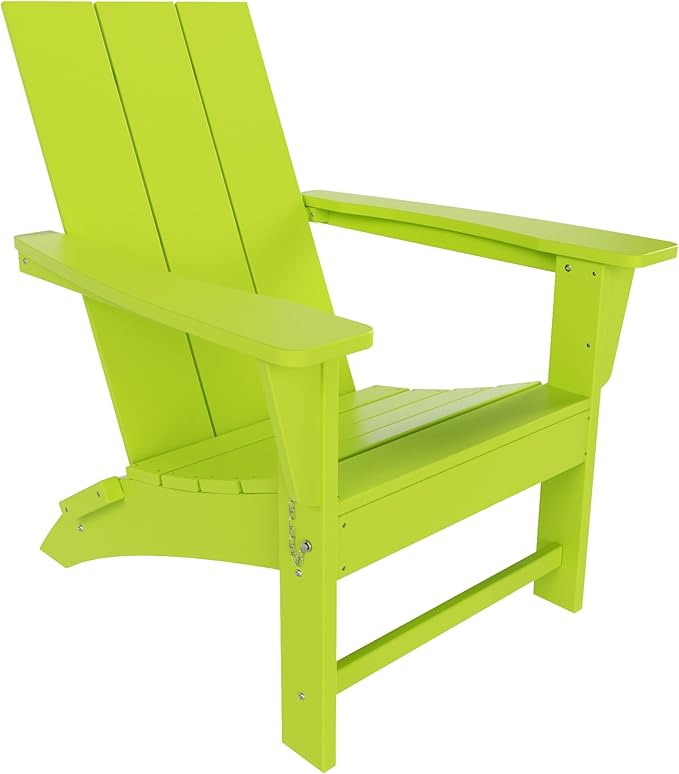 Costaelm Folding Adirondack Chairs, Outdoor Patio Adjustable Lawn Chairs - Photo 7