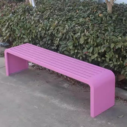 Outdoor Bench, Metal Garden Bench, Park Bench, Weatherproof Bench with Metal Frame, for Gardens, Balconies and Terraces (Color : J, Size : 150cm)