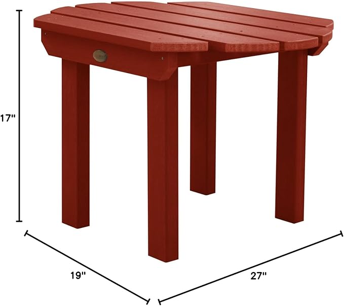 Highwood Classic Westport Side Table, Rustic Red