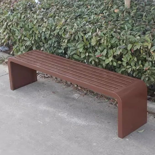 Outdoor Bench, Metal Garden Bench, Park Bench, Weatherproof Bench with Metal Frame, for Gardens, Balconies and Terraces (Color : I, Size : 100cm)
