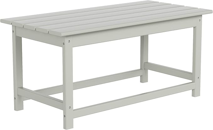 WO WESTIN OUTDOOR HDPE Laguna Outdoor Poly Adirondack Coffee Table, Sand