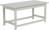 WO WESTIN OUTDOOR HDPE Laguna Outdoor Poly Adirondack Coffee Table, Sand - Photo 5