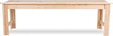 Shine Company Outdoor Wooden Backless Patio Garden Bench, 5 Ft, Natural - Photo 3