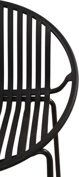 2 Pieces Outdoor Dining Chair, Modern Style Patio Dining Chairs, Breathable Design Stackable Lawn Chairs - Photo 8