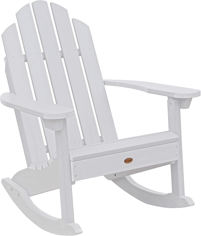 highwood Classic Westport Adirondack Rocking Chair, White
