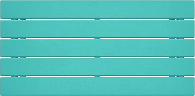 WestinTrends Malibu Outdoor Coffee Table, 35" x 17.5" All Weather Poly Lumber Patio Adirondack Coffee Table for Garden Lawn Porch Balcony, Turquoise
