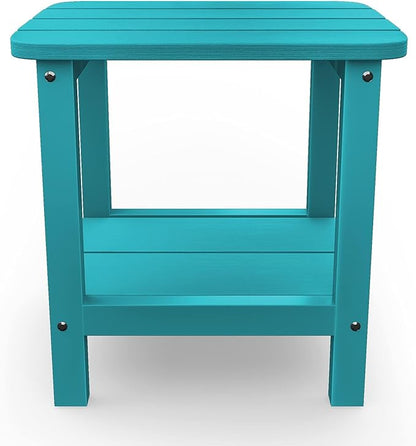 SERWALL Double Adirondack Side Table End Table Set of 6- Tiffany