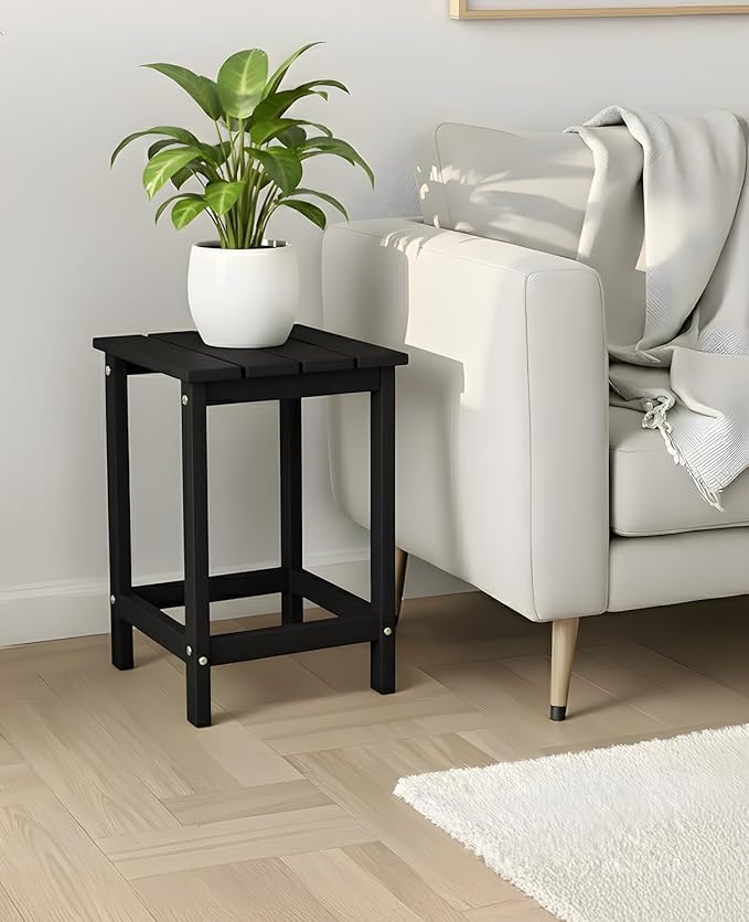 Outvita Adirondack Side Table, 14 Inch Square Outdoor End Table - Photo 7