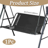 GORGECRAFT 58"x20"x20" Swing Seat Cover Replacement Swing Chair Bench Cover Patio Swing Seat Cover Replacement 600D - Photo 2