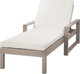 Merax 73x30in Acacia Wood Chaise Lounge Chair Recliner - Photo 8