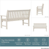 POLYWOOD Vineyard 60-Inch Bench, Sand - Photo 4