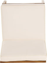 Christopher Knight Home Outdoor Acacia Wood Armless Chair, Teak, and Cream - Photo 6