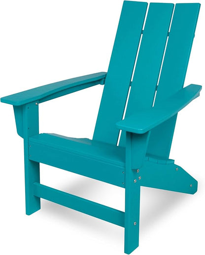 Shine Company Coastal Modern All-Weather Adirondack Chair, Aruba