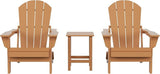 Costaelm 3 piece Patio Set, Outdoor Modern Adirondack Table and Chairs - Photo 1