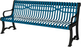 COATEDOUTDOORFURNITURE Coated Outdoor Furniture Heavy-Duty Outdoor Bench Thermoplastic Coated, Slatted Steel - Photo 1