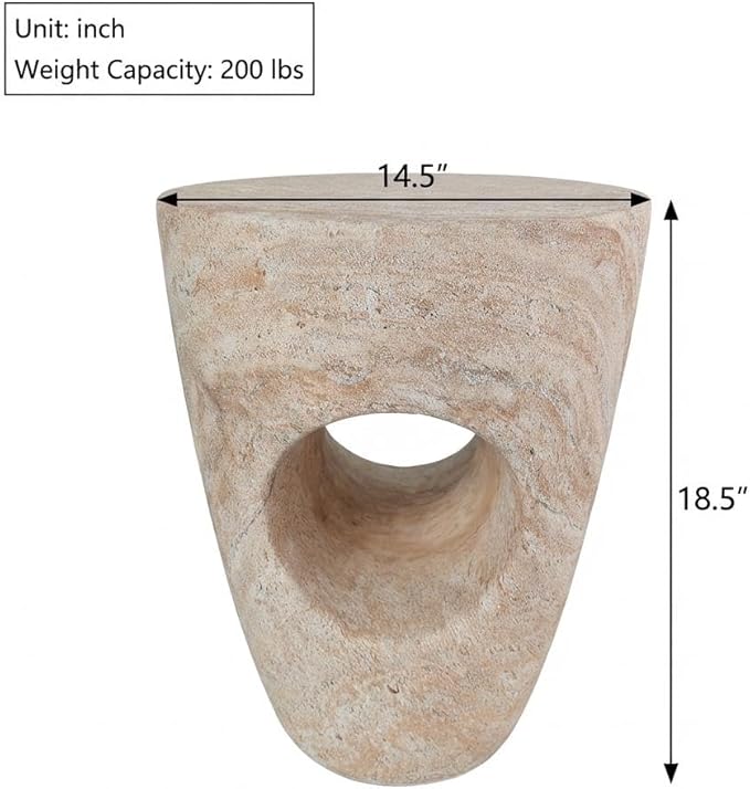 Christopher Knight Home Aria 18.5" H Outdoor Side Table, Round End Table with Hollow Design - Photo 2