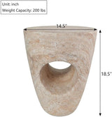 Christopher Knight Home Aria 18.5" H Outdoor Side Table, Round End Table with Hollow Design - Photo 2