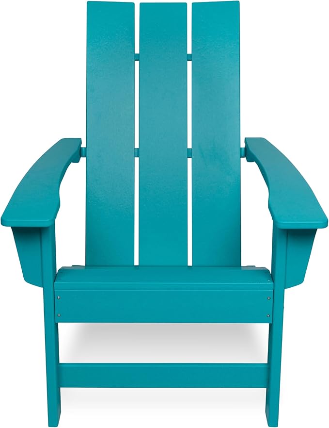 Shine Company Coastal Modern All-Weather Adirondack Chair, Aruba