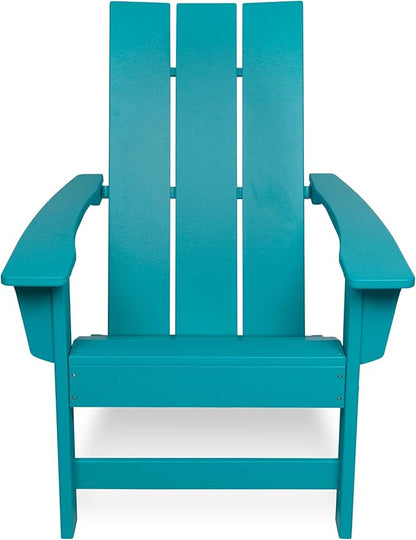 Shine Company Coastal Modern All-Weather Adirondack Chair, Aruba