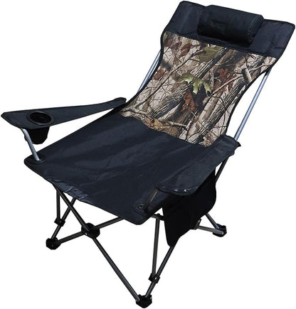 Generic Lounge Chair Adjustable Position Folding Camping Cot, Outdoor Lounger Folding Zero Gravity Outdoor Recliner Patio Lounge Chair Headrest