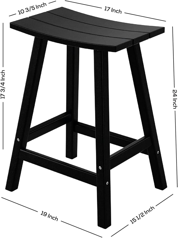 WestinTrends Malibu Malibu 24 Inch Counter High Saddle Stools (Set of 3), Gray - Photo 3